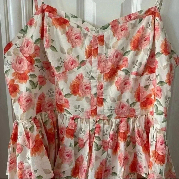 Altar'd State Women’s Plus Size Midi Tiered Cottagecore Romantic Floral Dress 2X - Picture 2 of 13
